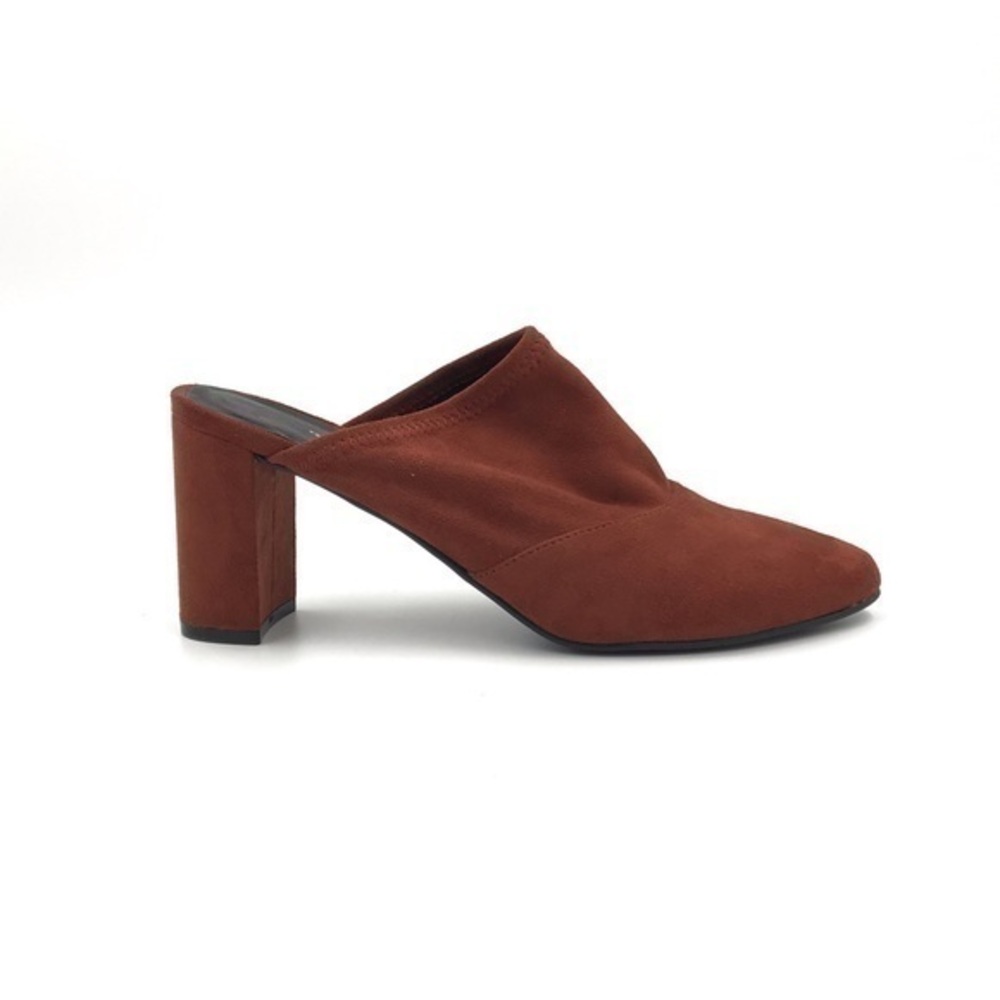 Chinese Laundry Burnt Orange Closed Toe Heeled Mules Size 9